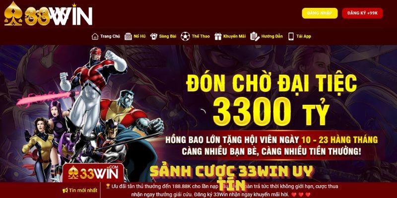 Sảnh cược 33win uy tín